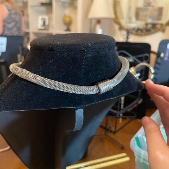 Cable Rope Single Bead Statement Necklace - Picture 4 of 7